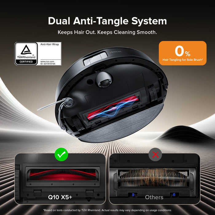 roborock q10 x5 robotstofzuiger en -dweilrobot met automatisch leegmakend laadstation