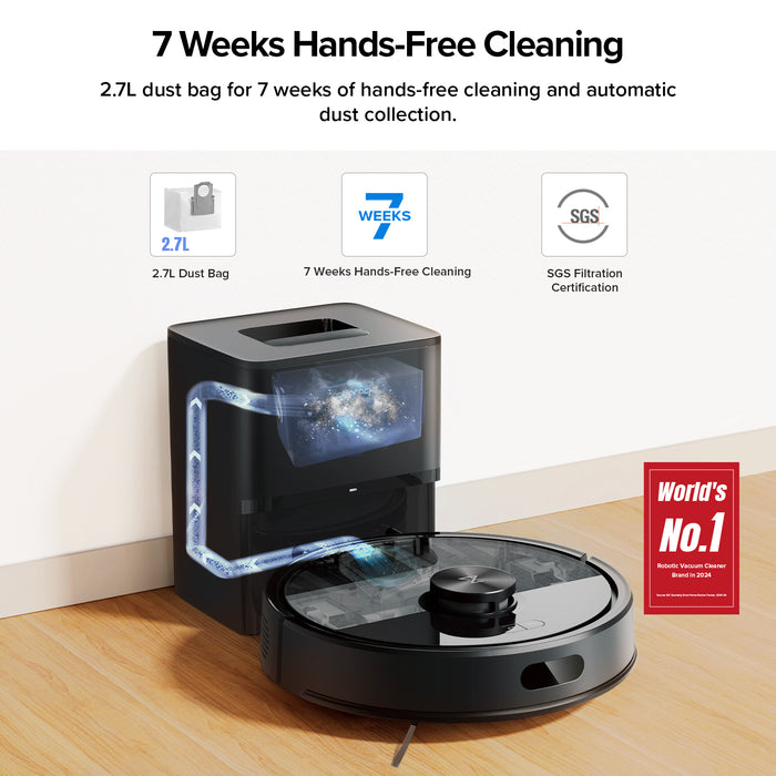 roborock q7 m5 robotstofzuiger en -dweilrobot met automatisch leegmakend laadstation verbeterde versie van de q7 max