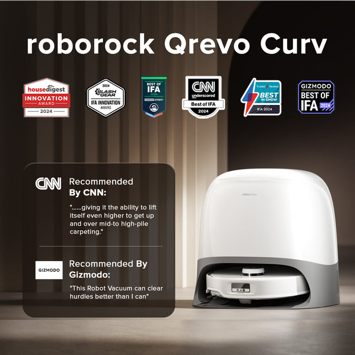 roborock qrevo curv robotstofzuiger met multifunctioneel laadstation 3.0