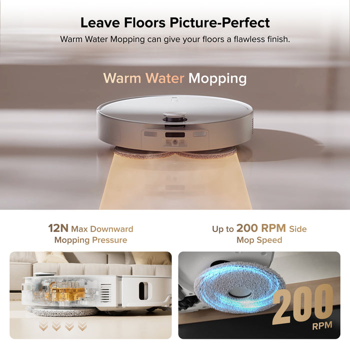 roborock qrevo curvx robotstofzuiger met multifunctioneel dockingstation 3.0 thermo