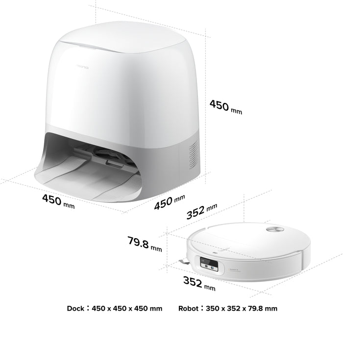 roborock qrevo curvx robotstofzuiger met multifunctioneel dockingstation 3.0 thermo