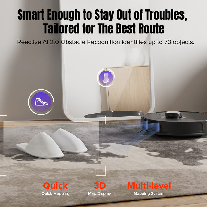 roborock s8 maxv ultra met 8-in-1 rockdock ultra