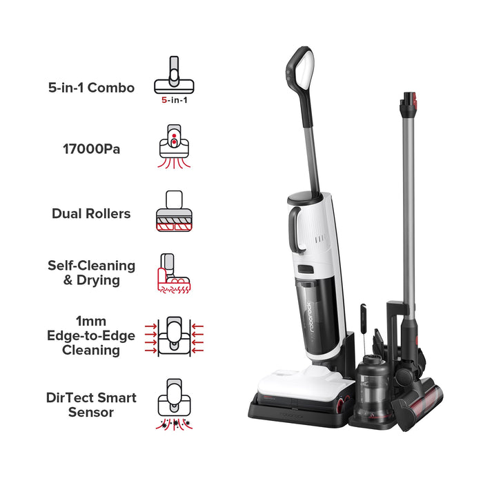 roborock dyad pro combo 5-in-1 nat- en droogstofzuiger