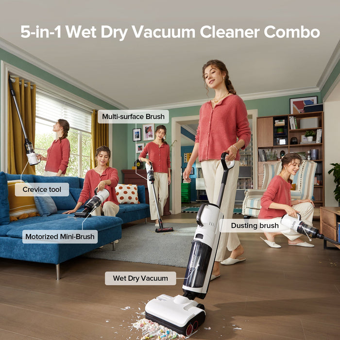 roborock dyad pro combo 5-in-1 nat- en droogstofzuiger