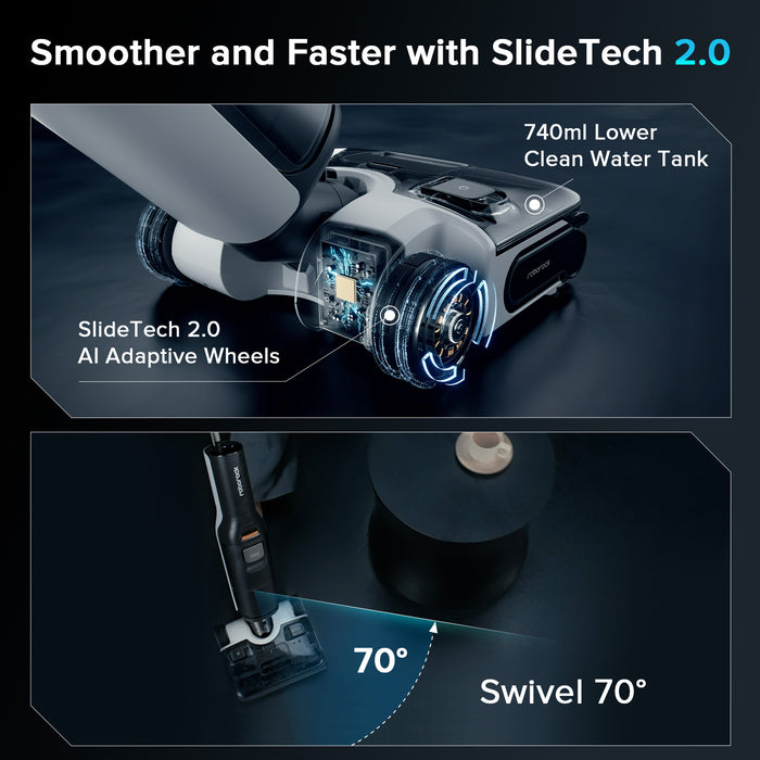 roborock f25 combo f25 ace combo nat- en droogstofzuiger