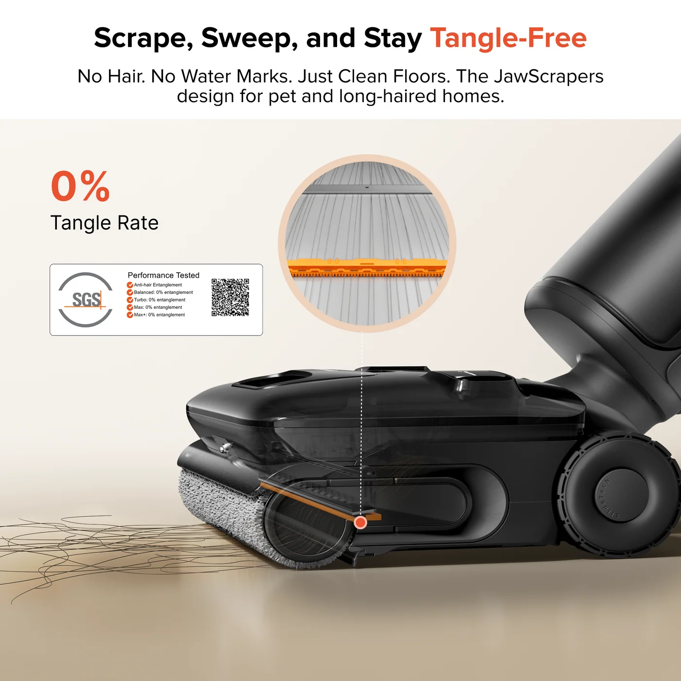 roborock f25 ace pro nat- en droogzuiger met jetfoaming-reiniging